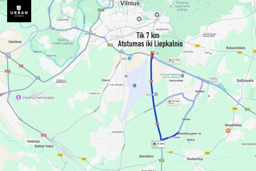 Liepkalnyje parduodamas pramonės ir sandėliavimo paskirties 2.93 ha sklypas Katiliškių g. 12