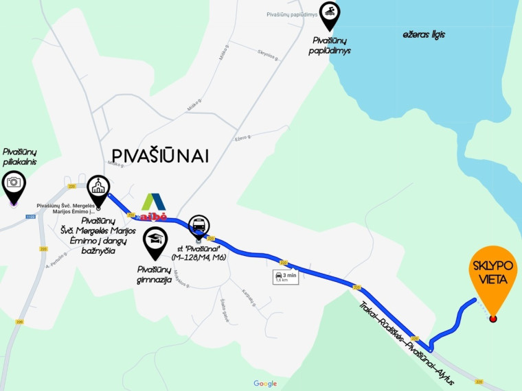 Parduodamas  sklypas Trakų g., Pivašiūnų k., Alytaus r. sav., 173.5 a ploto 17
