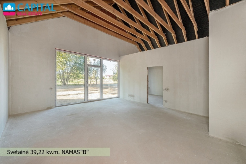 Parduodamas namas Lenktoji g., Daržininkų k., Vilniaus r. sav., 99 m2 ploto, 1 aukštai 18