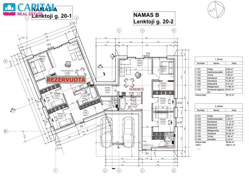 Parduodamas namas Lenktoji g., Daržininkų k., Vilniaus r. sav., 99 m2 ploto, 1 aukštai 17