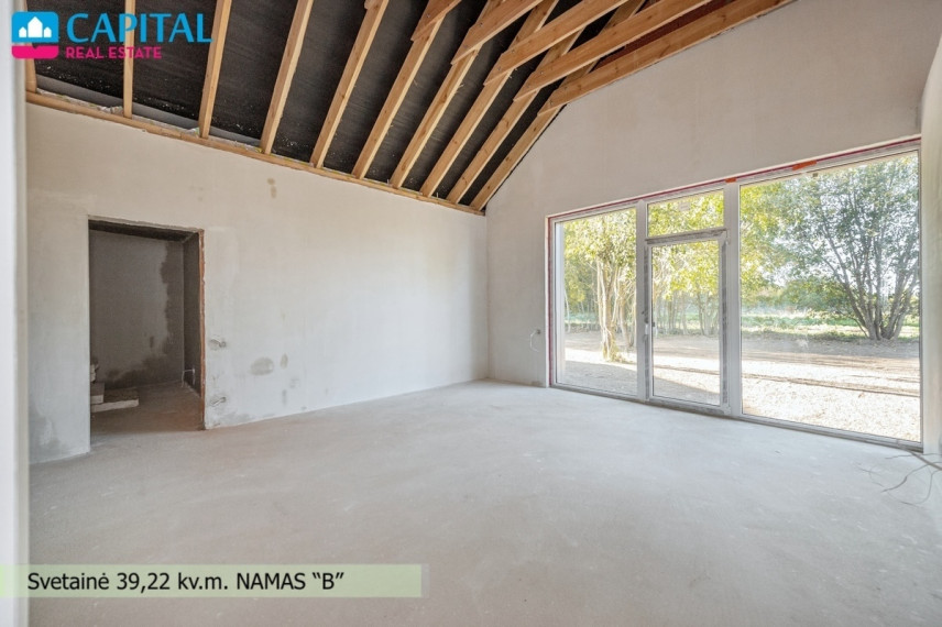 Parduodamas namas Lenktoji g., Daržininkų k., Vilniaus r. sav., 99 m2 ploto, 1 aukštai 19