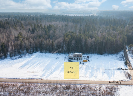 Parduodamas  sklypas Prašiškių g., Mažieji Gulbinai, Vilniaus m., Vilniaus m. sav., 8.2 a ploto