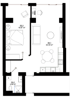 Parduodamas butas Druskupio g., Birštono m., Birštono sav., 54.14 m² ploto 2 kambariai 12