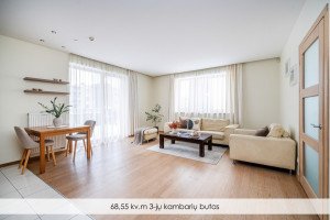 Parduodamas butas Gurių g., Kalnėnai, Vilniaus m., Vilniaus m. sav., 68.55 m2 ploto, 3 kambariai 4