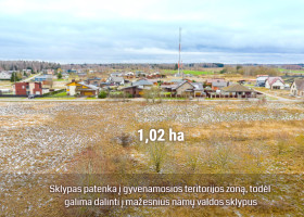 Parduodamas  sklypas Motaičių k., Šiaulių r. sav., 100 a ploto 6
