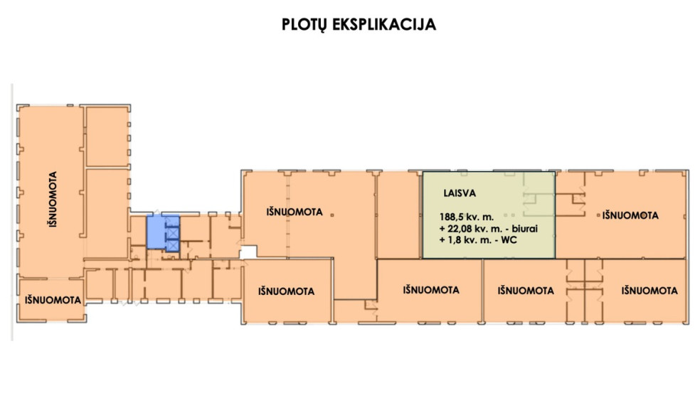 Nuomojamos administracinės, gamybinės, kitos paskirties, sandėliavimo patalpos Tujų g., Raudondvario k., Kauno r. sav., 212.38 m2 ploto 9