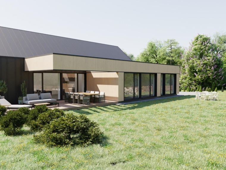 Parduodamas namas Pakalnės g, Bendorių k., Vilniaus r. sav., 199 m2 ploto, 1 aukštai 3