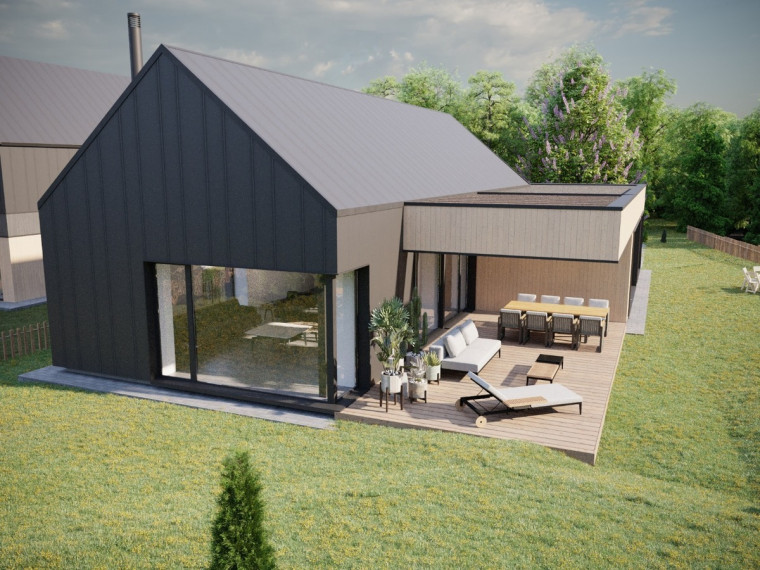 Parduodamas namas Pakalnės g, Bendorių k., Vilniaus r. sav., 199 m2 ploto, 1 aukštai 4