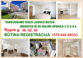 Parduodamas butas Rygos g., Justiniškės, Vilniaus m., Vilniaus m. sav., 45.43 m² ploto 2 kambariai 12