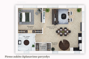 Parduodamas namas Lukšinės g., Kalnėnai, Vilniaus m., Vilniaus m. sav., 123.97 m2 ploto, 1 aukštai 17