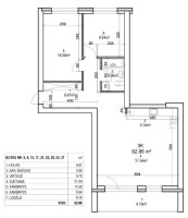 Parduodamas butas Rygos g., Justiniškės, Vilniaus m., Vilniaus m. sav., 82.86 m² ploto 3 kambariai 7