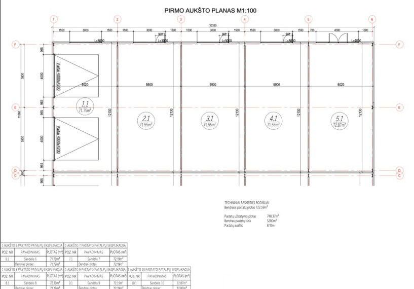 Parduodamos administracinės, gamybinės, kitos paskirties, paslaugų, prekybos, sandėliavimo patalpos Ateities g., Pagirių mstl., Vilniaus r. sav., 722.59 m2 ploto 8