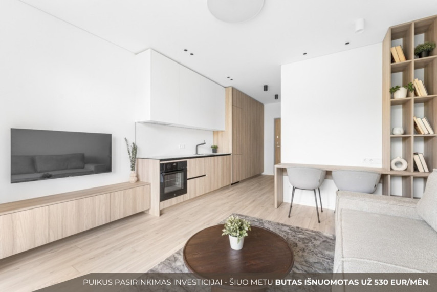 Parduodamas butas Viršilų g., Viršuliškės, Vilniaus m., Vilniaus m. sav., 26.18 m2 ploto, 1 kambariai 1
