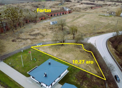 Parduodamas sklypas 1-ojo Forto g., Kazliškių k., Kauno r. sav., 10.27 a ploto