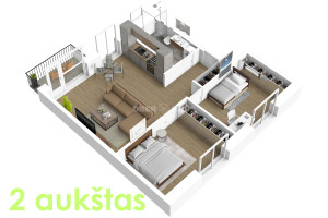 Parduodamas butas Naujakurių g. , Šilainiai, Kauno m., Kauno m. sav., 60 m2 ploto, 3 kambariai 21