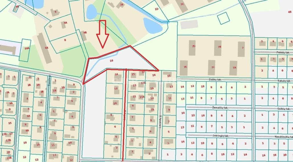 Parduodamas namų valdos paskirties sklypas Lankų g., Jonučių II k., Kauno r. sav., 58.28 a ploto 1