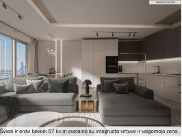 Parduodamas butas Konstitucijos pr., Šnipiškės, Vilniaus m., Vilniaus m. sav., 101.48 m2 ploto, 3 kambariai 2