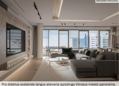 Parduodamas butas Konstitucijos pr., Šnipiškės, Vilniaus m., Vilniaus m. sav., 101.48 m2 ploto, 3 kambariai