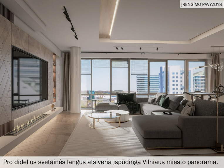 Parduodamas butas Konstitucijos pr., Šnipiškės, Vilniaus m., Vilniaus m. sav., 101.48 m2 ploto, 3 kambariai 1