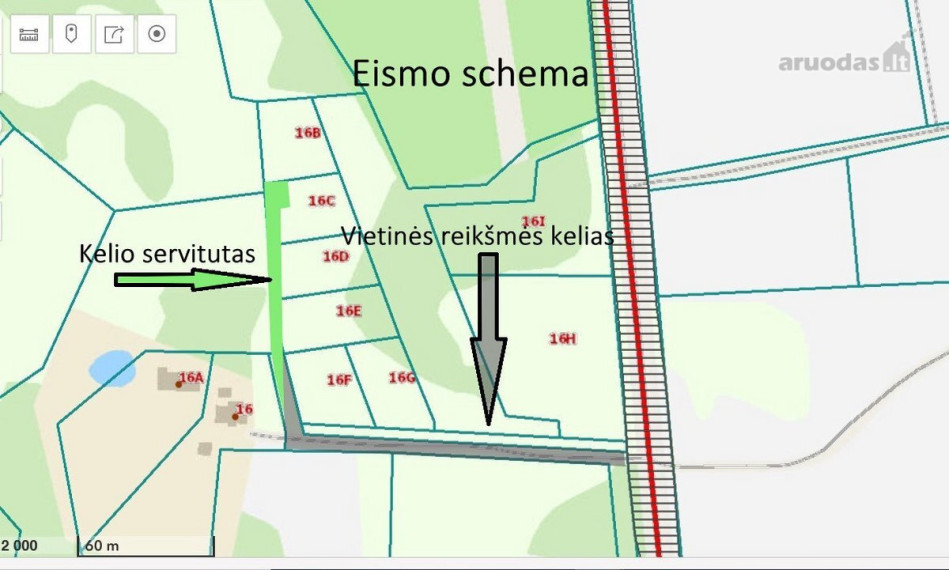 Parduodamas sklypas Paberžės g., Pikeliškių k., Vilniaus r. sav., 17 a ploto 5