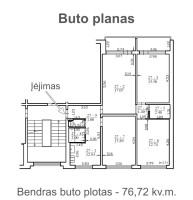Parduodamas butas Justiniškių g., Justiniškės, Vilniaus m., Vilniaus m. sav., 76.72 m2 ploto, 4 kambariai 24