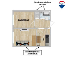 Parduodamas butas Subačiaus g., Markučiuose, Vilniuje, 19.09 kv.m ploto 18
