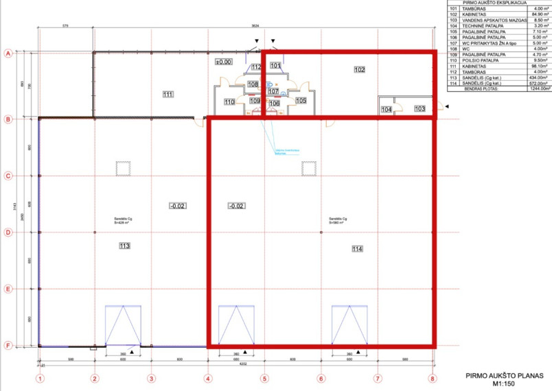 Nuomojamos administracinės, gamybinės, paslaugų, prekybos, sandėliavimo patalpos Ateities pl., Petrašiūnai, Kauno m., Kauno m. sav., 699 m2 ploto 13