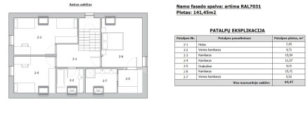 Parduodamas namas Blizgių g., Grabių k., Klaipėdos r. sav., 141.45 m2 ploto, 2 aukštai 22
