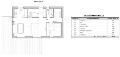 Parduodamas namas Blizgių g., Grabių k., Klaipėdos r. sav., 144.66 m2 ploto, 2 aukštai 25