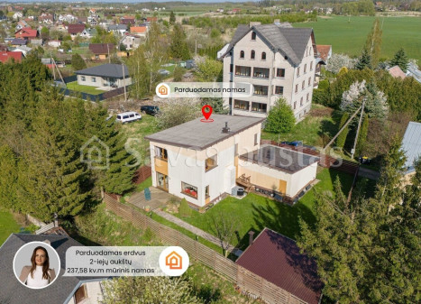 Parduodamas namas Karklų g., Kalotės k., Klaipėdos r. sav., 237.58 m2 ploto,  aukštai