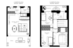 Parduodamas namas Sauluvos g., Pilaitė, Vilniaus m., Vilniaus m. sav., 100 m2 ploto, 2 aukštai 25