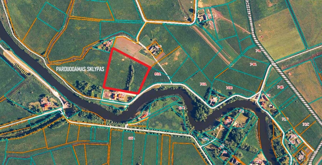 Parduodamas sklypas Rusnės mstl., Šilutės r. sav., 274 a ploto 1