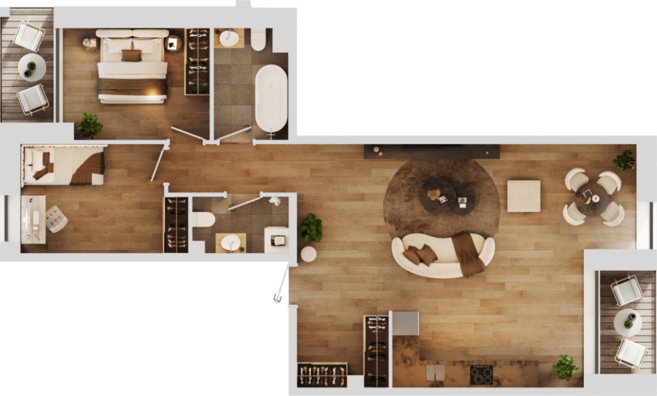 Parduodamas butas Eigulių g., Vilkpėdė, Vilniaus m., Vilniaus m. sav., 79.02 m² ploto 3 kambariai 3