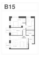 Parduodamas butas A. Juozapavičiaus pr., Žemieji Šančiai, Kauno m., Kauno m. sav., 78.52 m² ploto 4 kambariai 8