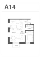 Parduodamas butas A. Juozapavičiaus pr., Žemieji Šančiai, Kauno m., Kauno m. sav., 56.69 m² ploto 3 kambariai 8