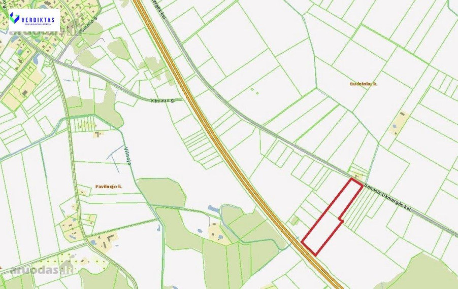 Parduodamas sklypas Glatkiškių k., Vilniaus r. sav., 515 a ploto 5