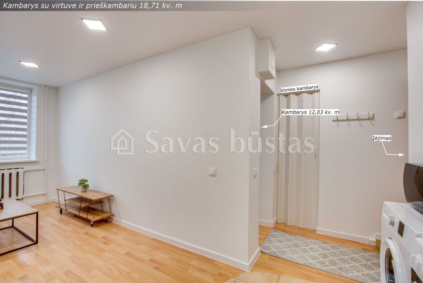 Parduodamas butas Žemaitės g., Centras, Šiaulių m., Šiaulių m. sav., 33.35 m2 ploto, 2 kambariai 4