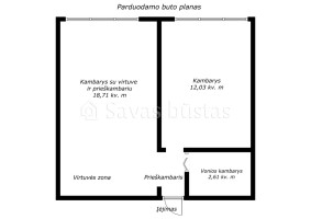 Parduodamas butas Žemaitės g., Centras, Šiaulių m., Šiaulių m. sav., 33.35 m2 ploto, 2 kambariai 17