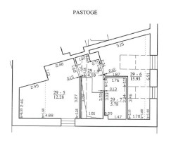 Parduodamas butas Paupio g., Paupys, Vilniaus m., Vilniaus m. sav., 91.30 m² ploto 4 kambariai 17