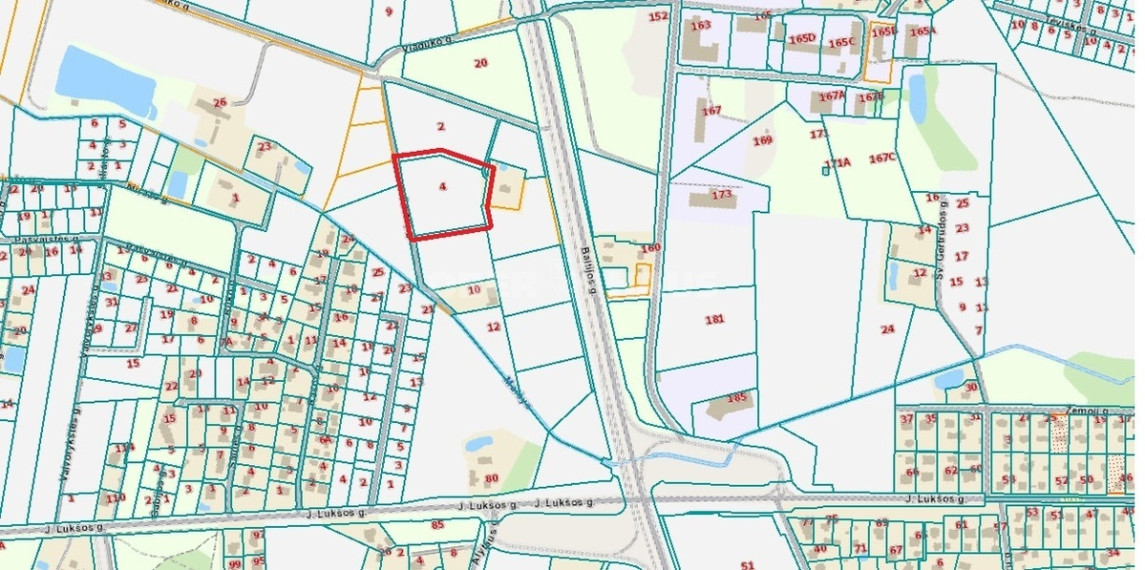 Parduodamas komercinės paskirties sklypas Amatų g., Jonučių k., Kauno r. sav., 108.14 a ploto 2