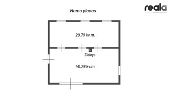 Parduodamas namas Pakovarniškių k., 70.05 kv.m ploto, 1 aukštai 5