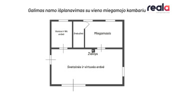 Parduodamas namas Pakovarniškių k., 70.05 kv.m ploto, 1 aukštai 8