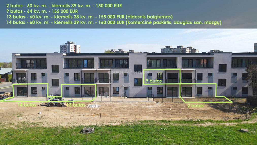 Parduodamas butas Naujakurių g. , Šilainiai, Kauno m., Kauno m. sav., 64 m2 ploto, 3 kambariai 2