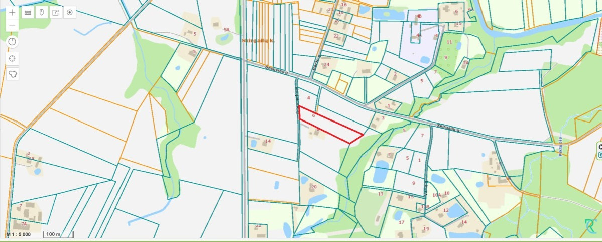 Parduodamas kitos paskirties sklypas Naujakurių g., Skirgailų k., Tauragės r. sav., 89.29 a ploto 16