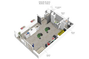 Parduodamos administracinės, maitinimo, paslaugų, prekybos patalpos Pavilnionių g., Pašilaičiai, Vilniaus m., Vilniaus m. sav., 57.85 m2 ploto 14
