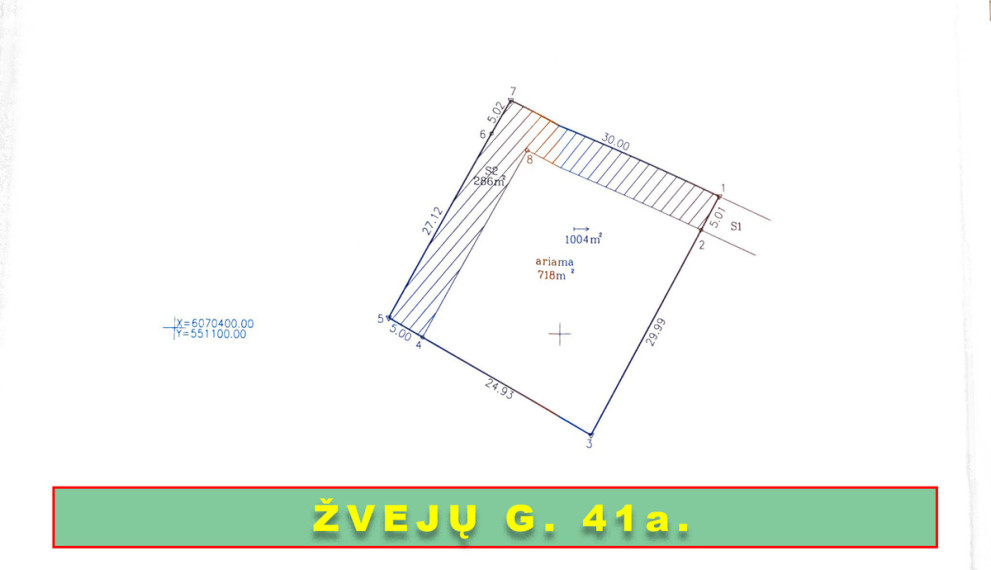 Parduodamas sklypas Žvejų g., Vievio m., Elektrėnų sav., 9 a ploto 6