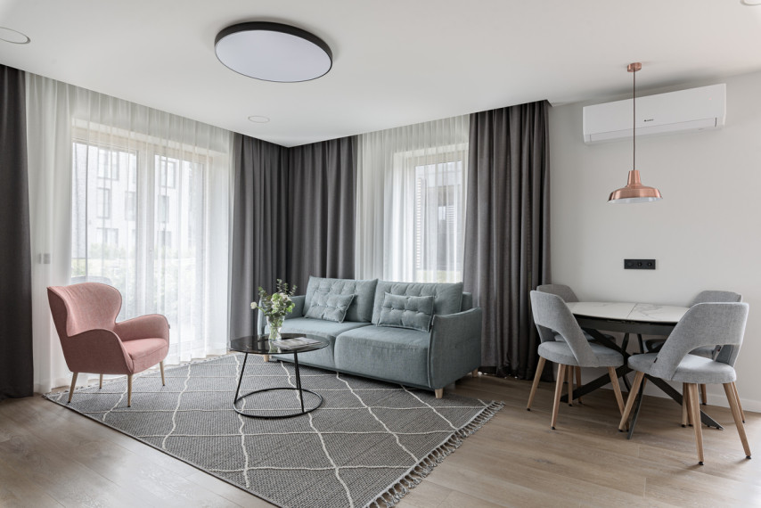 Nuomojamas butas Paupio g., Užupis, Vilniaus m., Vilniaus m. sav., 49.42 m2 ploto, 2 kambariai 5