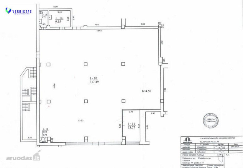 Parduodamos patalpos Mainų g., Debrecenas, Klaipėdos m., Klaipėdos m. sav., 753.00 m² ploto 21