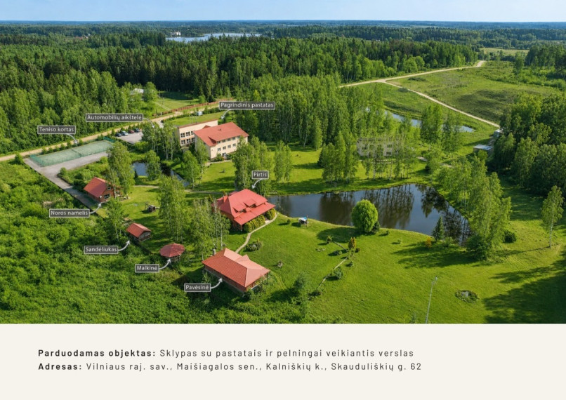 Parduodamos administracinės, kitos paskirties, maitinimo, paslaugų, prekybos patalpos Skauduliškių g., Kalniškių k., Vilniaus r. sav., 1767 m2 ploto 1