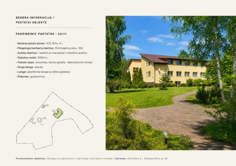 Parduodamos administracinės, kitos paskirties, maitinimo, paslaugų, prekybos patalpos Skauduliškių g., Kalniškių k., Vilniaus r. sav., 1767 m2 ploto 5